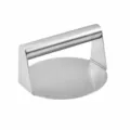 Stainless steel burger press heavy duty meat patty maker round kitchen tool for grilling and cooking - Large Round 15.8cm with Color Box
