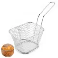 Stainless steel french fry basket, mini deep fryer mesh strainer for kitchen snack cooking tool. - Original Stainless Steel