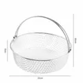 Panier de Friteuse sans Huile en Inox avec Poignee Dehydrator Accessoire 21x16 cm - Support panier à deux anses