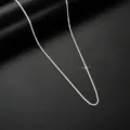 S925 Sterling Silver Sparkling Star Necklace Minimalist Thin Choker Jewelry for Women - 40+5cm / 925 Silver / Chain thickness 1.5mm