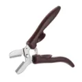 Multifunctional chestnut clip nut cracker stainless steel kitchen tool brown handle - Brown