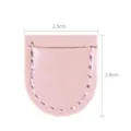 Mini pink leather scissor cover protective storage pouch portable pocket tool sleeve 2.5x2.8cm - Pink