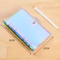 Laser transparent loose-leaf notebook A5 A6 planner folder waterproof PVC binder diary - A6 / Holographic