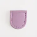 Mini leather scissor sheath purple portable small storage bag for easy daily use and carrying - Purple