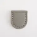 Grey leather mini scissors sheath portable storage bag pocket pouch small accessory - Gray