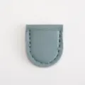 Mini leather scissors sleeve in light blue, portable protective case for small tools. - Artistic Blue
