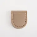 Mini leather scissor sheath portable small storage bag multi-color protective case pendant. - Apricot