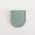 Mini leather scissors cover pendant portable storage bag multi-color mini storage pouch. - Transparent Green