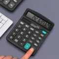 Calculadora Electrónica de 12 Dígitos Oficina Suministros Pantalla Grande Doble Energía - Negro