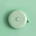 Mini metro a nastro retrattile verde flessibile morbido da 1.5m per corpo e cucito - Verde nordico rotondo