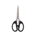 Stainless steel small scissors with black handle for office school DIY craft paper cutting - M / Bulk (C1RKF)