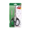 Stainless steel office scissors with black handle, green packaging card for DIY craft and paper. - M / Blister Pack (C1RKJ)