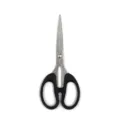 Stainless steel small scissors with black handle variant for office DIY crafting use. - L / Bulk (C1RKG)