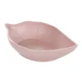 Wheat straw leaf-shaped seasoning dish, pink sauce dip bowl for kitchen dining table use. - Leaf Shape / Nordic Pink