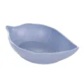 Leaf-shaped wheat straw seasoning dish blue sauce bowl small dipping plate for kitchen. - Leaf Shape / Nordic Blue
