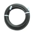 4mm coated steel wire replacement rope for fitness skipping jump rope with protective caps - Black