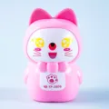 Rosa Cartoon Katze Bleistiftspitzer niedlich Schreibwaren Handkurbel Schulbedarf neu - 5806 Rosa süße kleine Katze