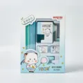 Student stationery set gift box with pencils, sharpener, and erasers for kids school. - NICE Blue Style