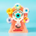 Kreativer Windmuehle Handkurbel Anspitzer mit suessen Doenut Motiven fuer den Schreibtisch. - Rosa