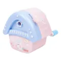 Niedlicher, hausförmiger manueller Bleistiftspitzer in Rosa und Blau für Schüler. - Romantisches Haus Rosa