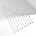 925 Silber kleine wuerfel quasten ohrringe, lange minimalistische geometrische ohrhaenge. - Länge 3.5cm / Weißgold