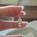 Close-up detail of a S925 sterling silver ice cream cone pendant, exquisite jewelry craft. - Ice Cream Shape (Style B) / Pendant Only (Without Chain)
