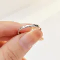 S925 Silber Gesteppt Geometrisch Verstellbarer Ring Minimalistischer Koreanischer Schmuck - Einstellbar Offen / Serpenti Viper Schuppen-Stil (Z01146)