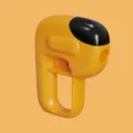 Pet treat launcher dog interactive training toy puzzle feeder bright yellow handheld gadget - Orange