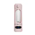 Rosa tragbarer elektrischer Entsafter Becher USB wiederaufladbarer Mixer mit LED Display. - LCD-Modell Rosa (AJ-02)