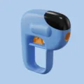 Pet treat launcher dog training interactive puzzle toy blue snack dispenser for dogs. - Blue