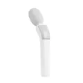 Compact white mini electric massage wand for personal relaxation and muscle relief with dual control. - White