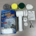 Cordless electric cleaning brush multi-functional handheld scrubber for kitchen and bathroom. - White