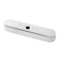 Automatic vacuum food sealer machine for home use, keeping meat and vegetables fresh. - White