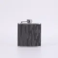 Portable 304 stainless steel hip flask with bamboo texture pattern for outdoor camping. - Style 7