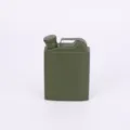 Mini flasque de poche en acier inoxydable style bidon d'essence vert militaire. - 5oz / Vert
