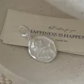 S925 Sterling Silver Matte Rose Love Pendant Chic Retro Jewelry Charm for Necklace - Pendant Only (Without Chain) (DZ208) / 925 Silver