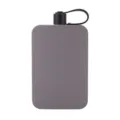 Portable grey square stainless steel hip flask, outdoor travel pocket whiskey alcohol container. - 500ml / Gray