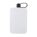 Portable stainless steel flat square pocket flask outdoor travel water wine bottle 500ml - 500ml / White