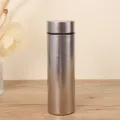 Bouteille isotherme en titane double paroi portable mug de voyage argenté métallique minimaliste. - 500ml / Argent Brillant