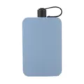 Flat rectangular stainless steel water bottle portable outdoor travel pocket hip flask 500ml - 500ml / Blue