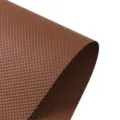 Brown dotted embossed flower wrapping paper, 3D textured DIY bouquet packaging material. - 10 Sheets; 53*53cm / Latte Coffee