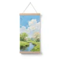 Pintura De Paisaje De Arroyo De Primavera Pintura Al Óleo Texturizada Decoración De Pared - 7