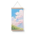 Cuadro colgante de lienzo con diseño de nubes de cielo de primavera, decoración de pared. - 9