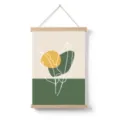 Nordic abstract geometric scroll hanging painting with minimalist plant line art design for home decor - 16
