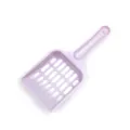 Purple plastic cat litter scoop with sifter holes and hanging hole, pet cleaning tool SKU. - Nordic Purple