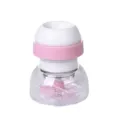 Keuken kraan waterfilter spatwaterdicht kraanverlenging roterend mondstuk roze wit - Draaibaar Waterbespaarder Roze