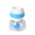 Blauw-witte keukenkraan verlenger, spatwaterdicht waterfilter mondstuk met interne schoepen. - Draaibaar Waterbespaarder Blauw