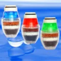Keuken Kraan Waterfilter Tap Sproeier 3-Kleuren Variant Spatwaterdicht Zuiveringsapparaat - Rond Geactiveerde Koolstof Gedoopt