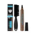 East Moon beard filling pen kit with brush, waterproof brown hair styling tool for men care. - Brown