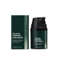 Facial beard moisturizing care oil 60ml in dark green pump bottle packaging set. - 60ml